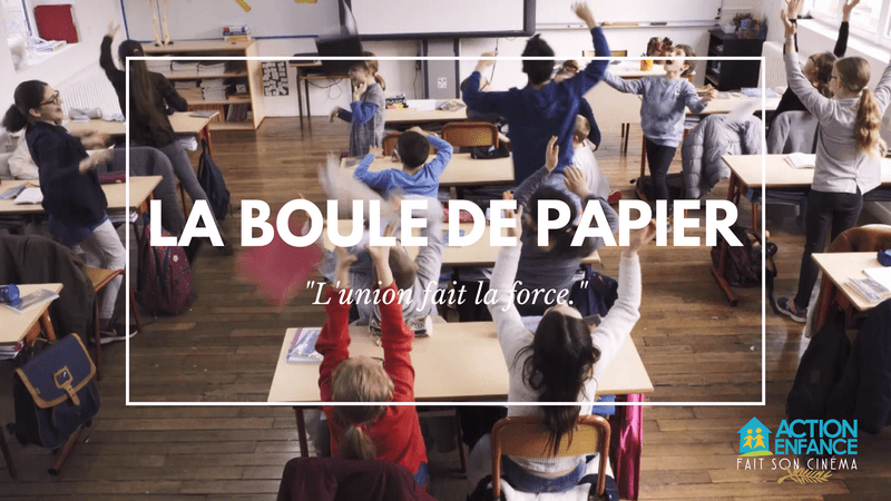 action boule papier